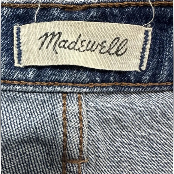 MADEWELL Womens Size 25 Medium Wash High Rise Classic Straight Leg Jeans - Picture 8 of 14